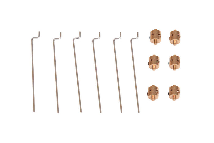 Linkage rods and holders for RC models, six rods and three holders