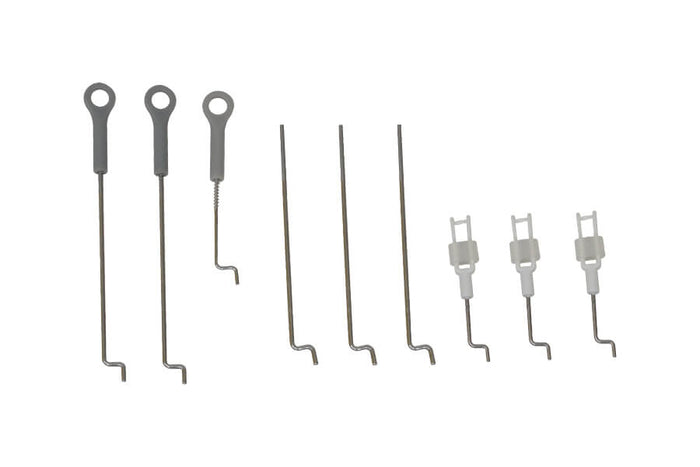 Linkage rods for RC models with gray and white connectors