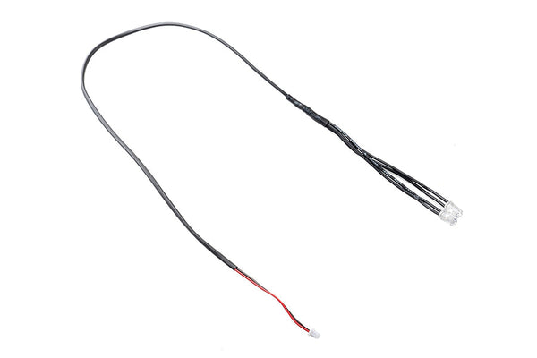 RC model wire harness with connectors and red wire end