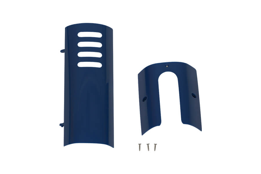 80mm Rafale Front Landing Gear Cover in blue with screws