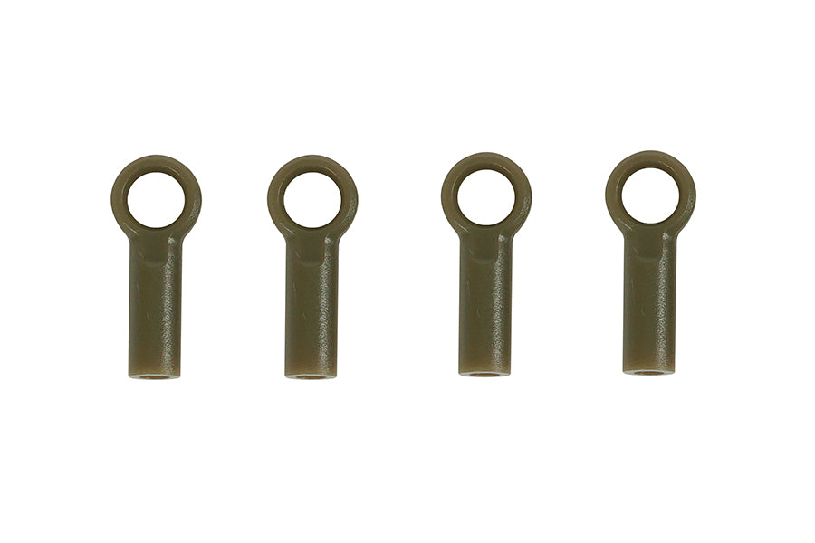 Olive green ball caps for securing RC model connections