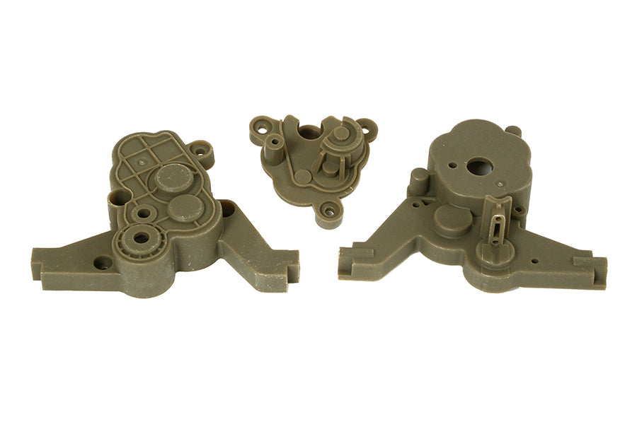 1:12 RC main gear box set components in green plastic