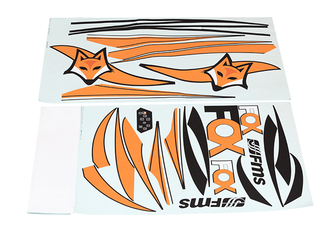3000mm Fox decal sheet for remote control models