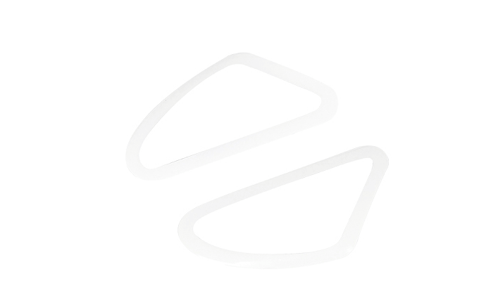 Clear plastic side window frames for 3000mm Fox RC model airplane.