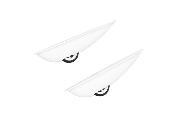 White wheel set for 3000mm Fox Wing model planes