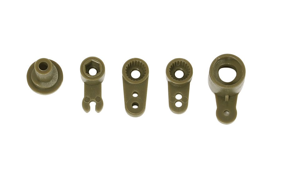 1:12 MB Scaler servo horn set in olive green for remote control vehicles