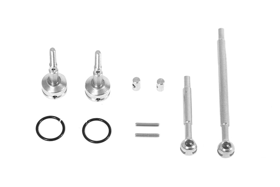 1:12 CVD drive set components for RC models with metallic parts and O-rings