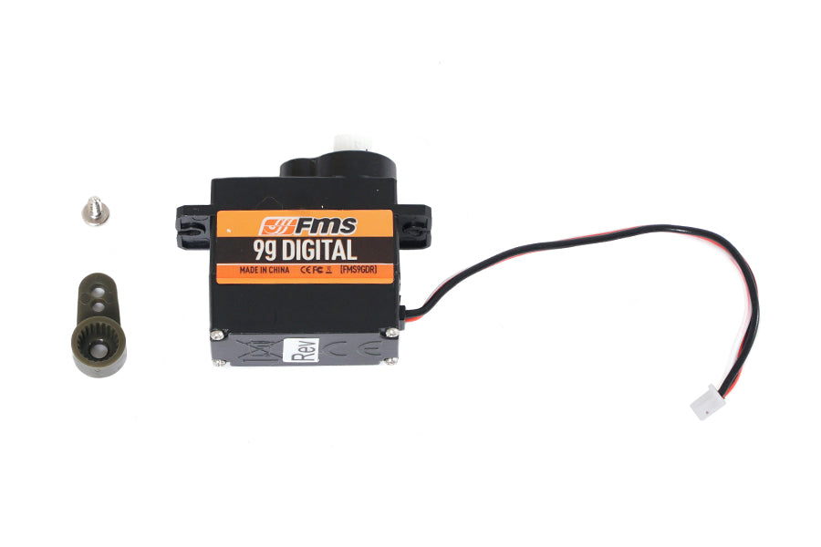 9G digital servo for RC models, includes gear and screw for installation