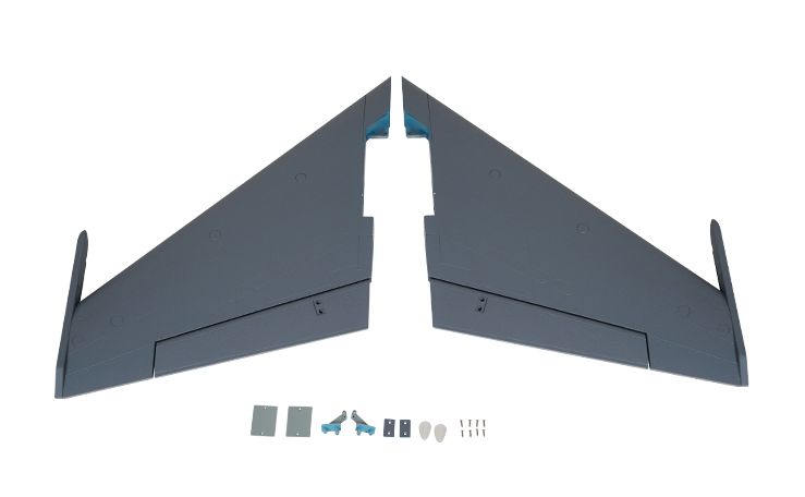70mm J-11 main wing set with detailed components for RC model aircraft