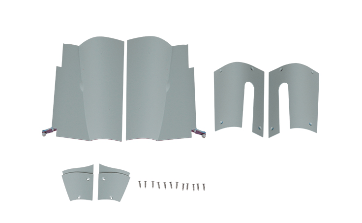 70mm J-11 main landing gear cover parts with screws for RC model