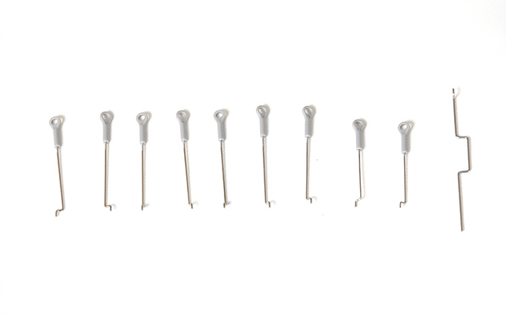 Linkage rods for 70mm SU-27 and J-11 RC models