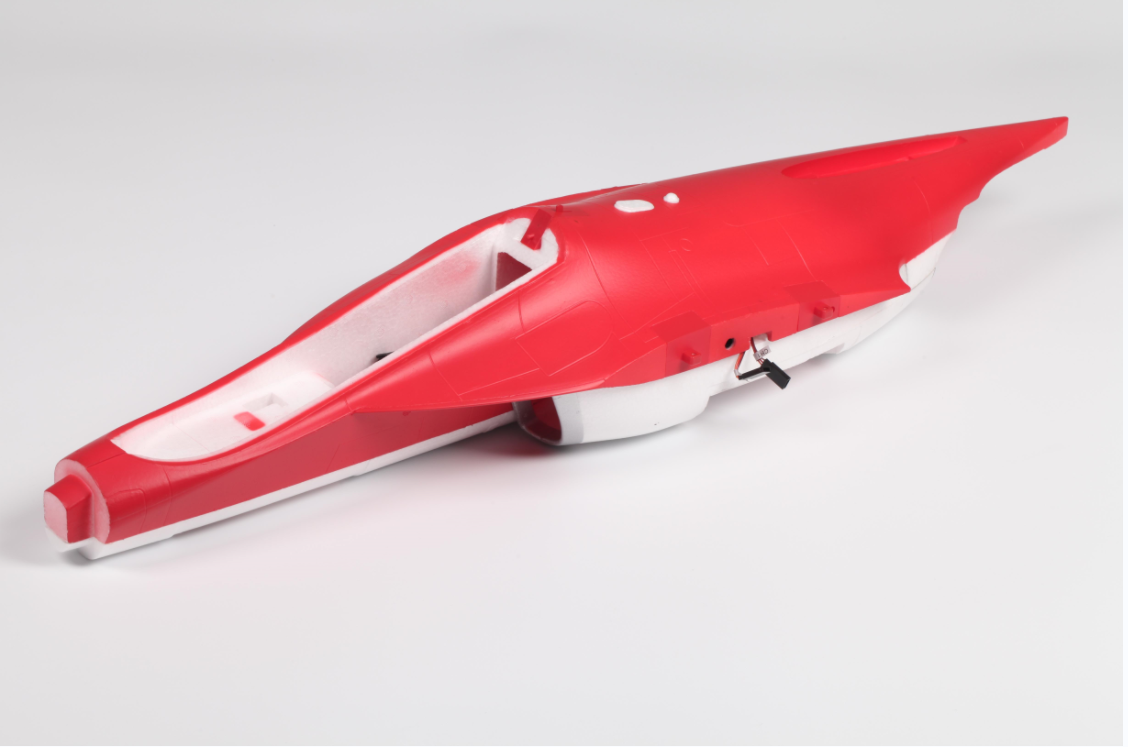 Red fuselage of the 70mm Yak 130 V2 for RC models