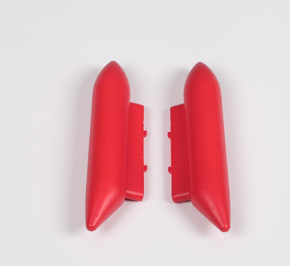 Red oil tank parts for 70mm Yak 130 V2 remote control model.