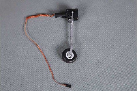 980mm P-39 front landing gear system with wheel and servo connection