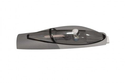 70MM F-16C RC airplane cockpit model with clear canopy and intricate details.