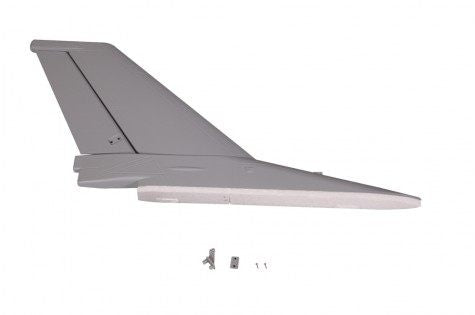 70MM F-16C vertical stabilizer in gray color with mounting parts