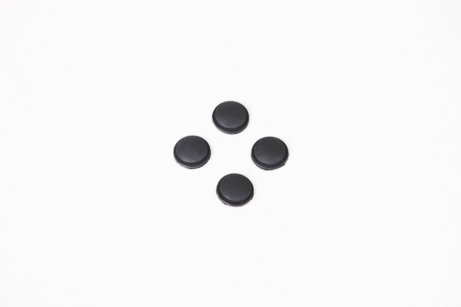 Set of four black sealing flat-plate washers for 1:6 RC models