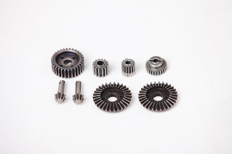 1:6/1:10 gear set for RC vehicles including various metal gears.