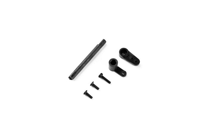 Steering wheel servo horn set with black components for RC models