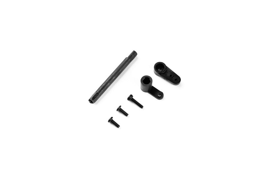 Steering wheel servo horn set with black components for RC models