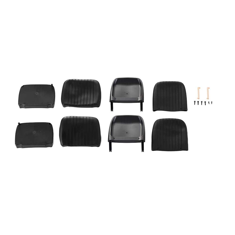 1:6 scale Jimny seat set with black seats and mounting screws.