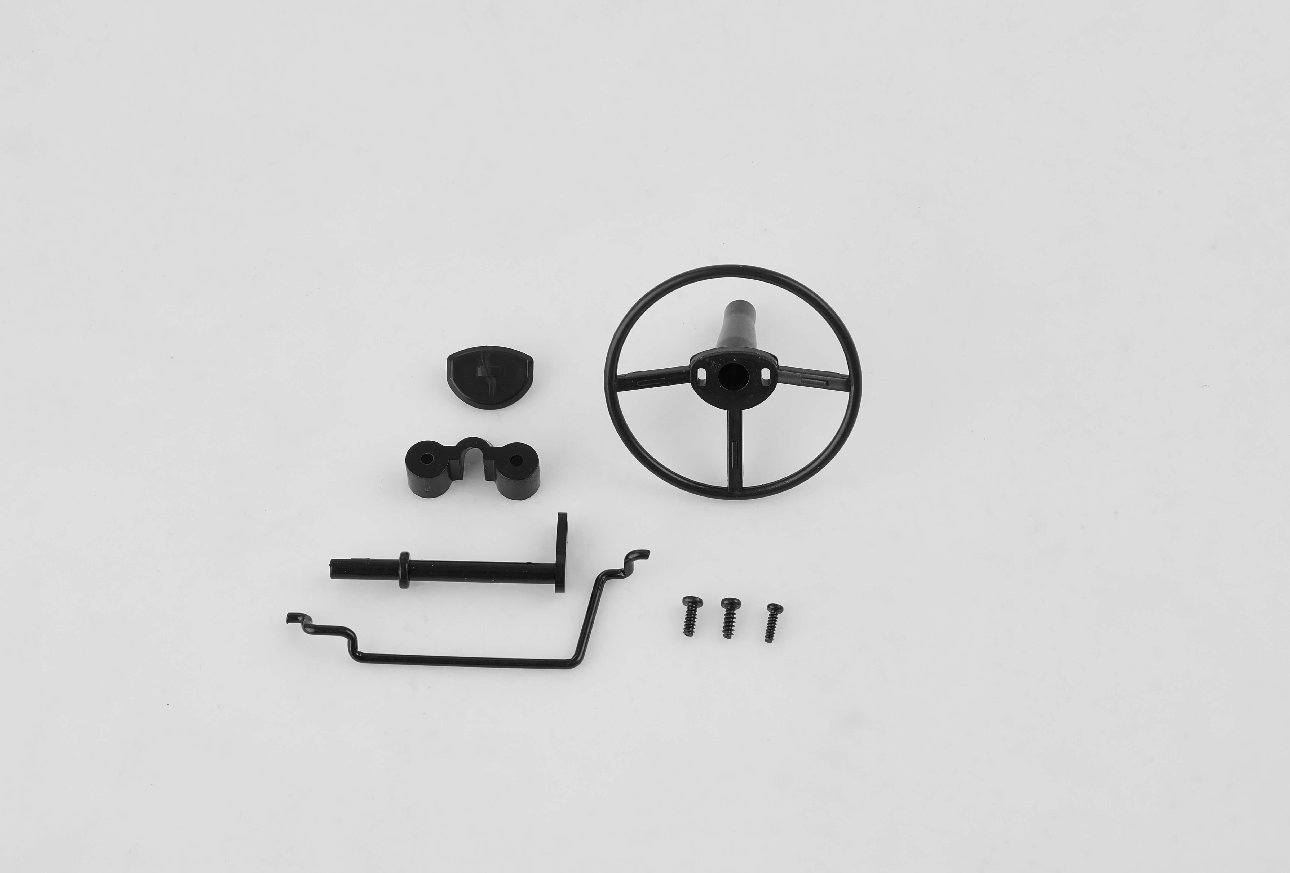 Toyota FJ45 steering wheel set for 1:12 RC models with mounting parts