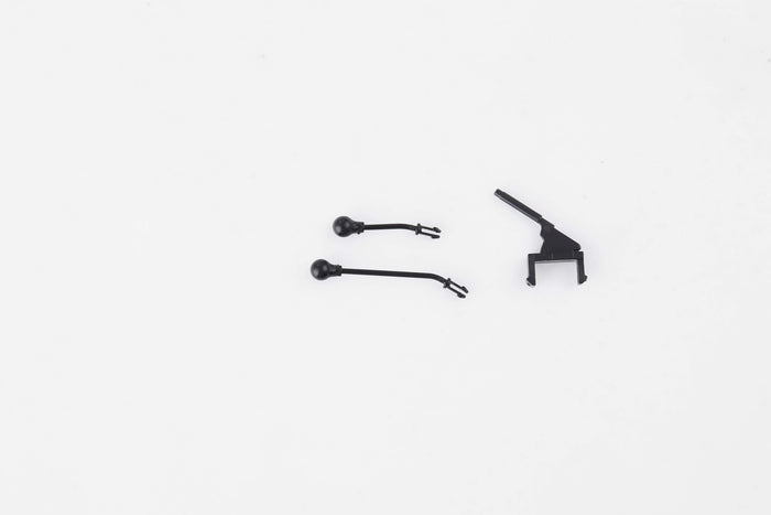 1:12 Toyota FJ45 GAG lever post set components in black