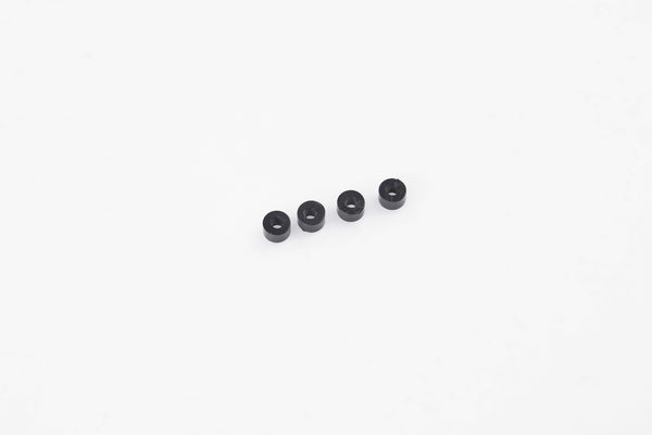 Black rubber grommets for RC models and accessories.