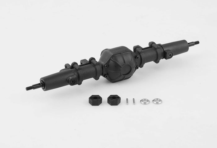 1:10 Mashigan rear axle assembly with couplers, screws, and washers