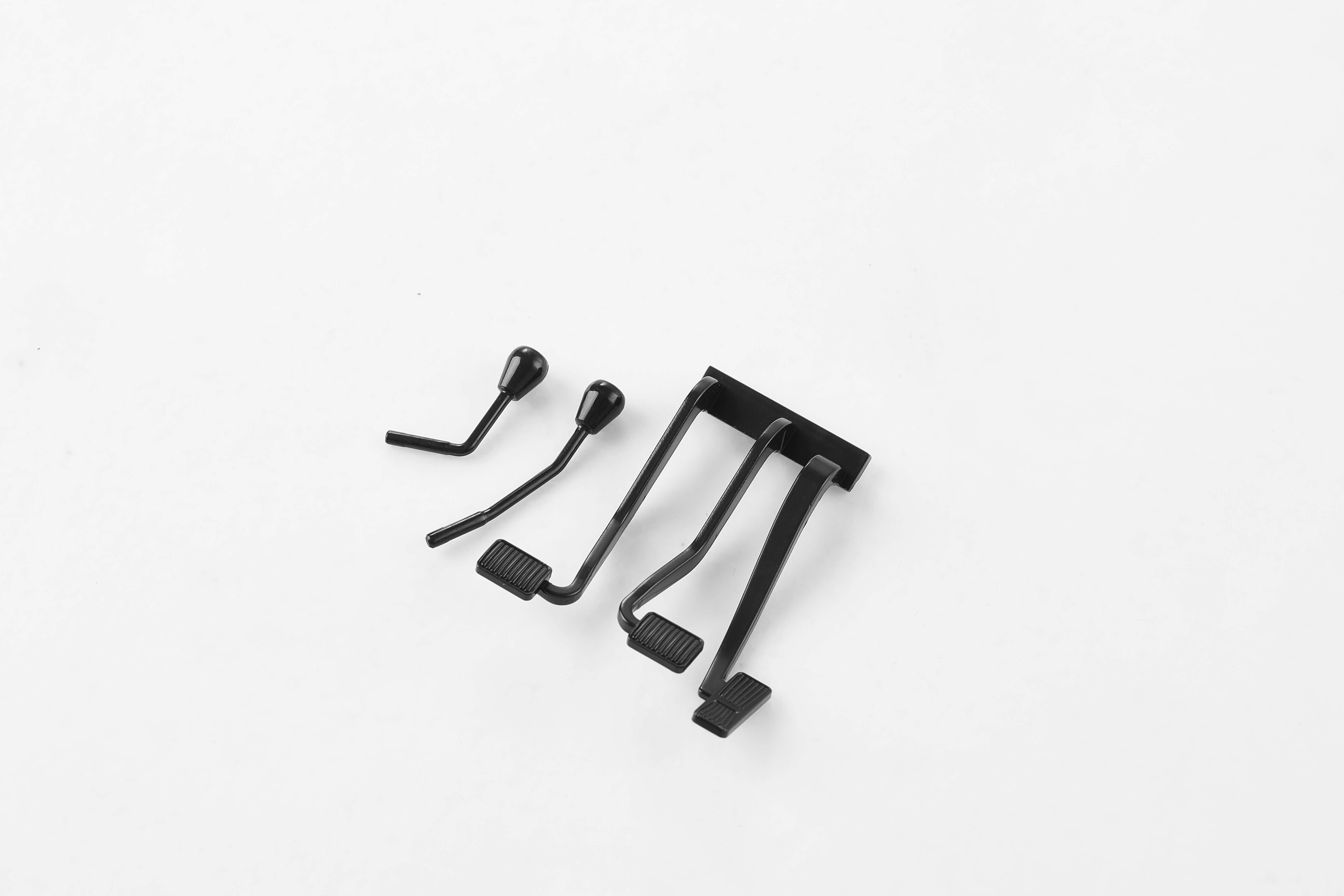 1:10 Mashigan SHIFT BAR ARM SET with black shift levers and mounting bracket