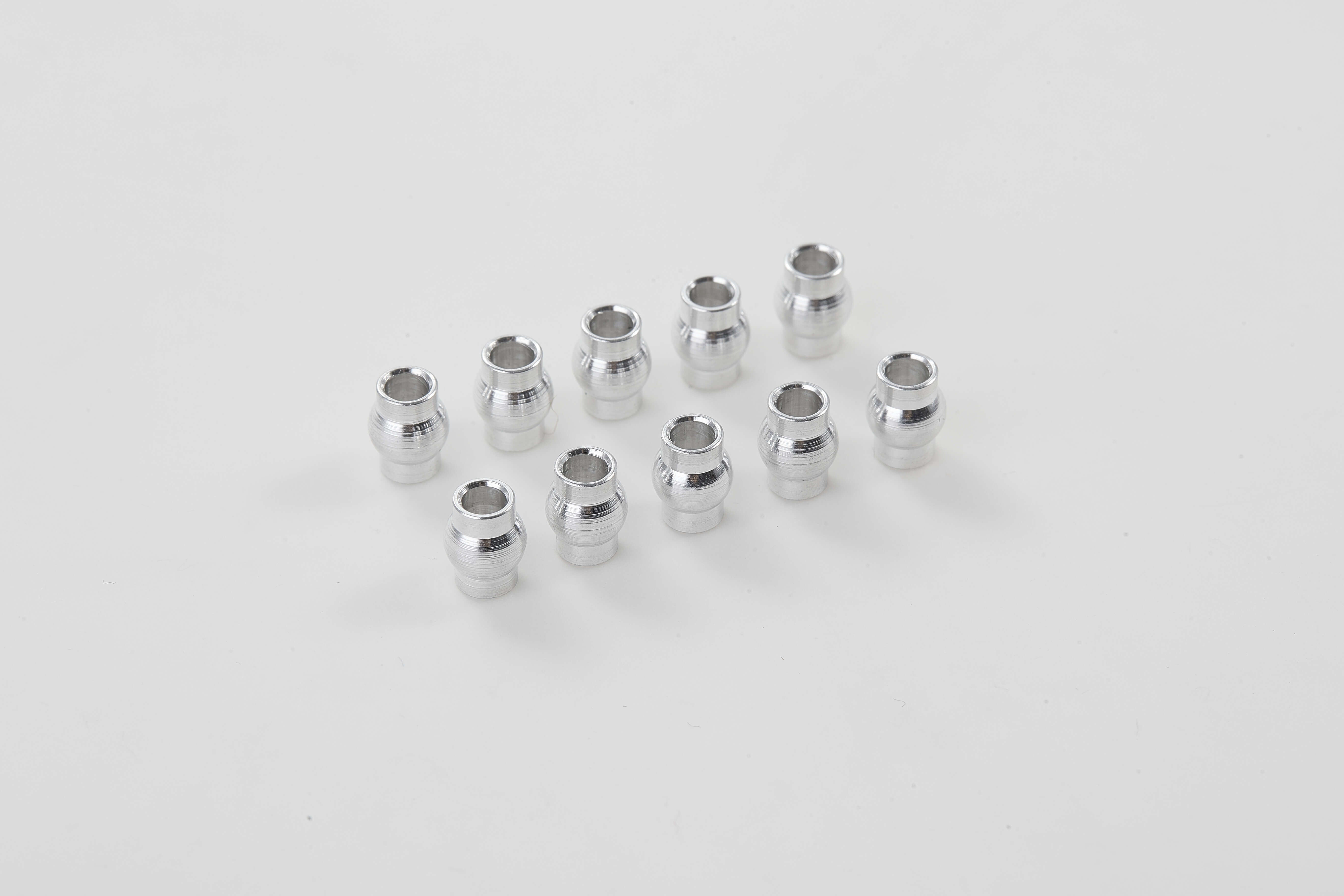 Set of 10 silver ball head connectors for RC vehicles