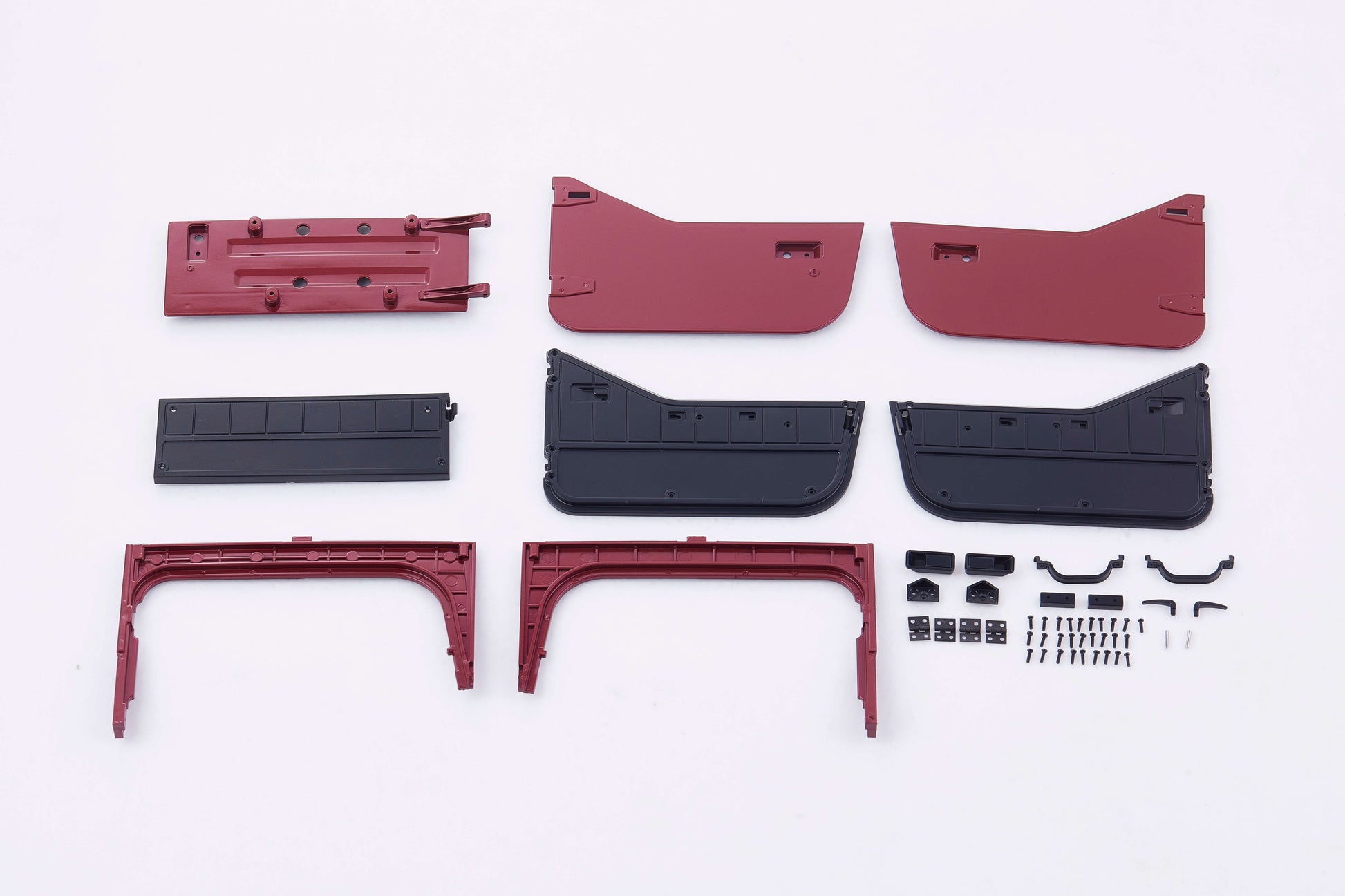 1:10 Mashigan RC vehicle door set parts in red and black