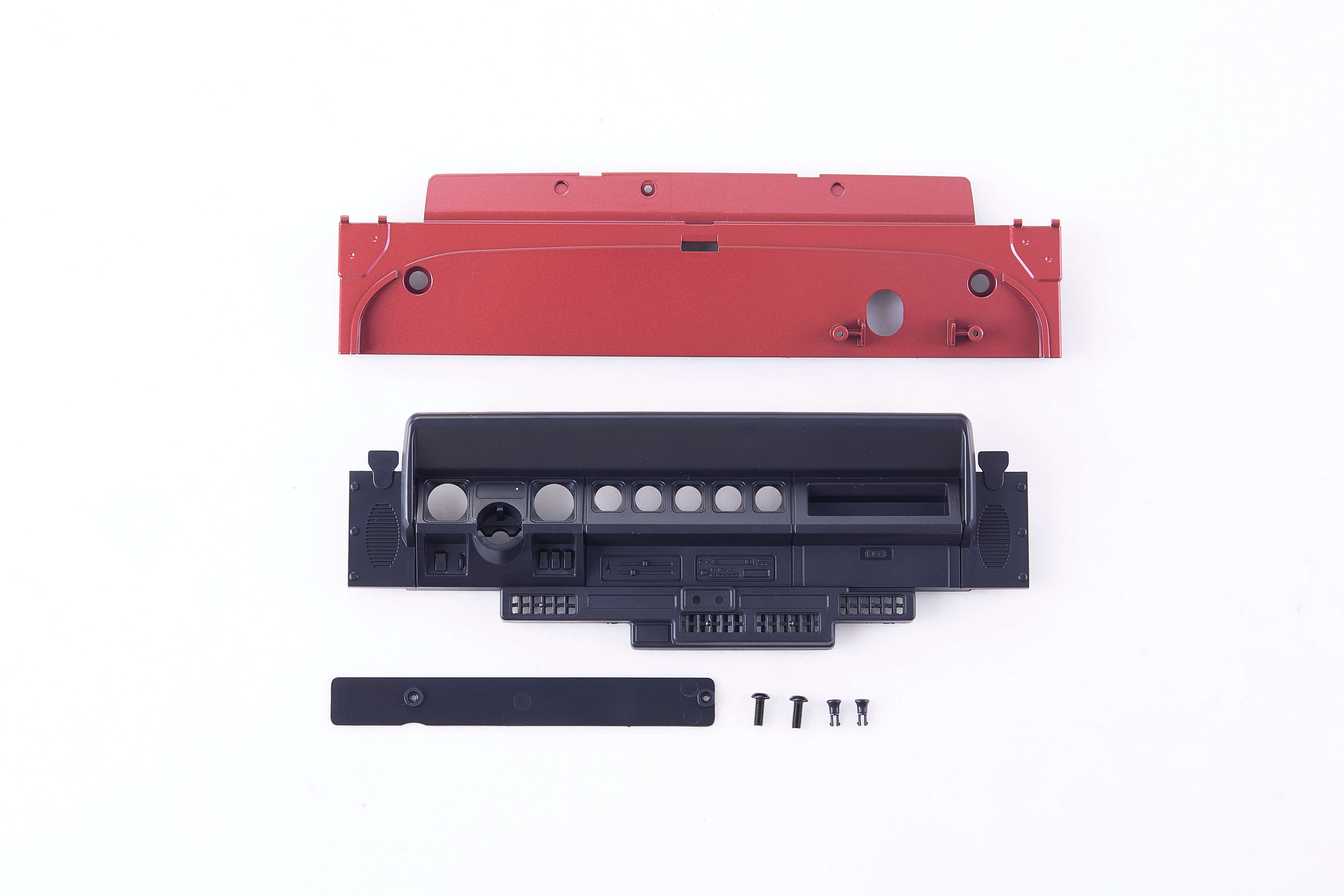 1:10 Mashigan RC instrument panel parts, black dashboard and red cover