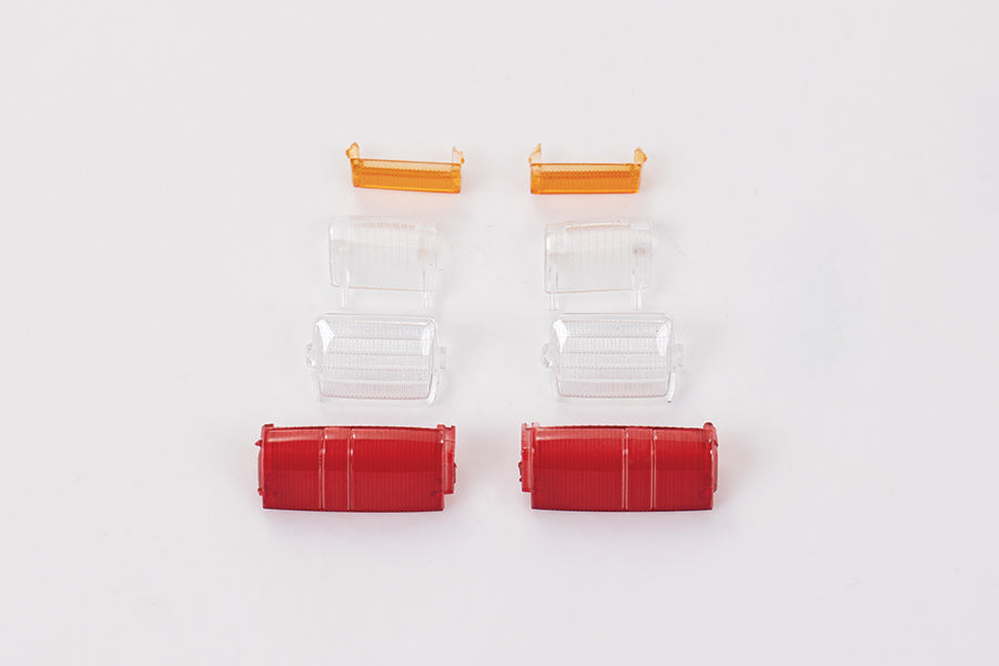 1:18 Hilux lens set, includes red, clear, and orange lens components