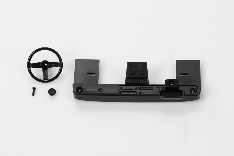 1:18 Hilux RC dashboard with steering wheel and accessories