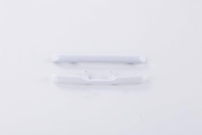 White bumper set for 1:18 scale Apache RC model