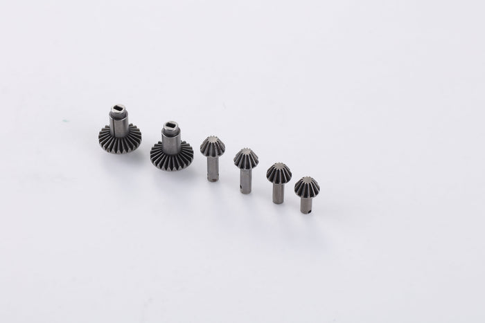 Metal drive axle gears for RC model vehicles