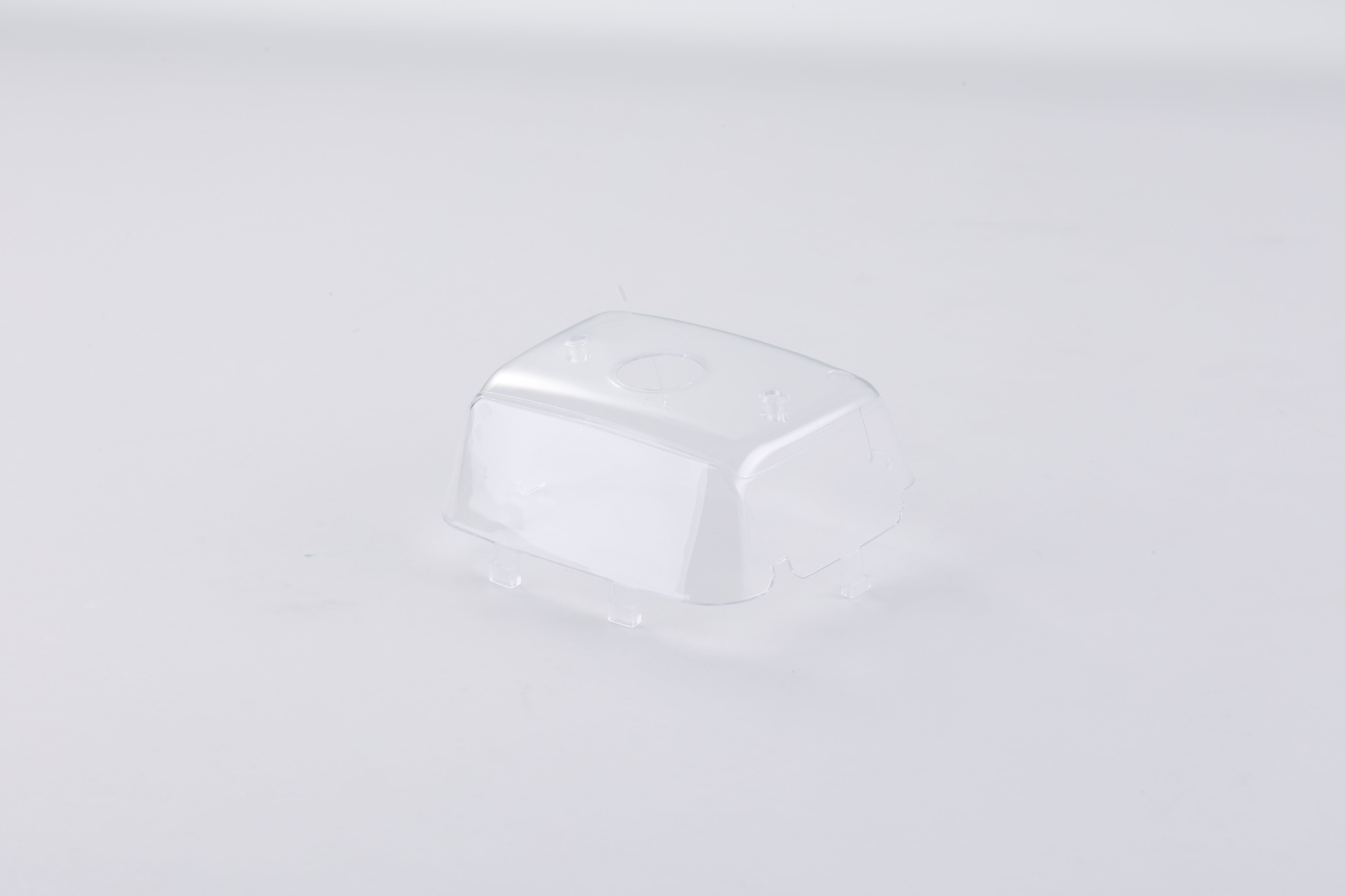 Transparent protective canopy for 1:18 scale RC Apache model.