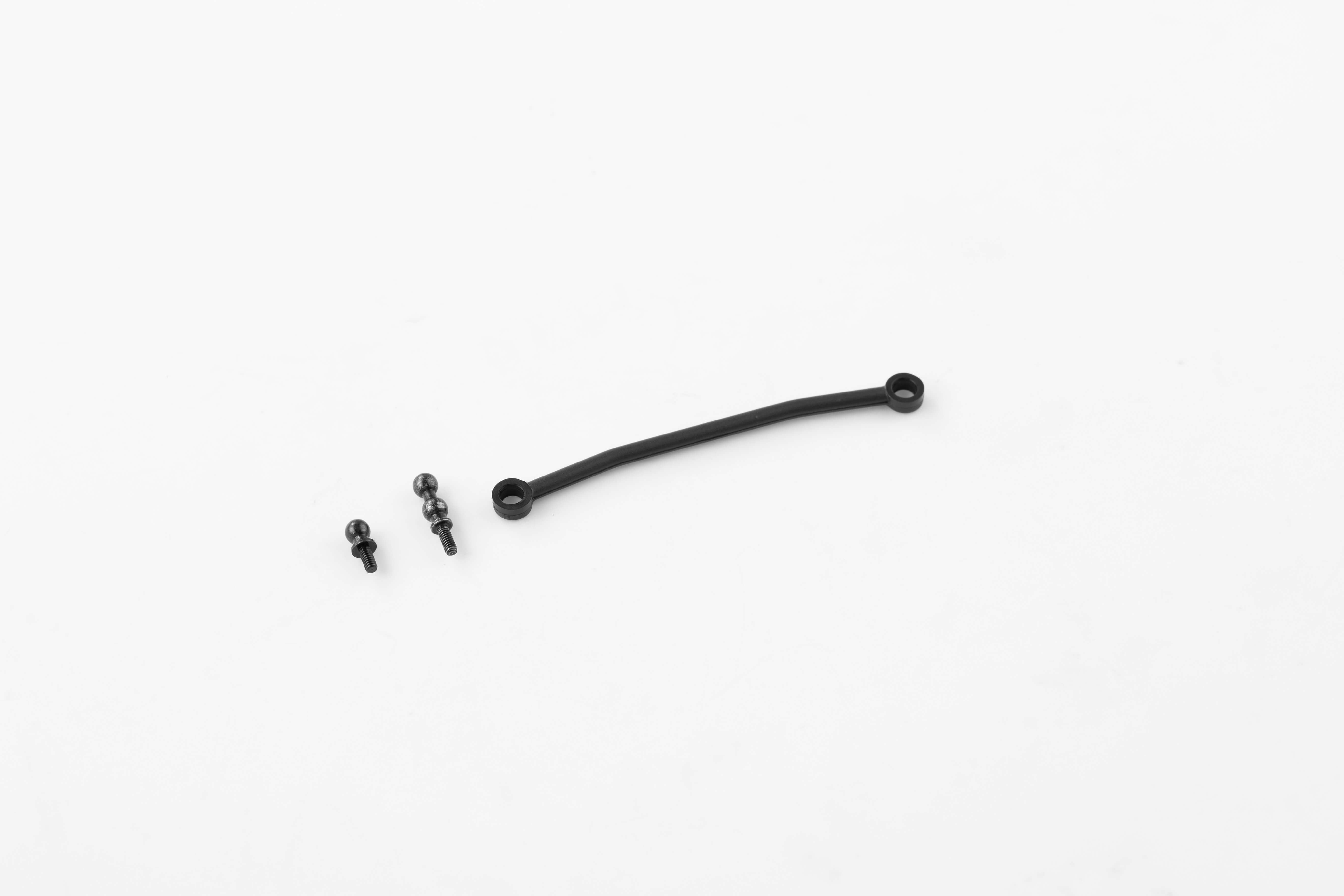 1:24 steering link set with black link and screws for RC vehicles