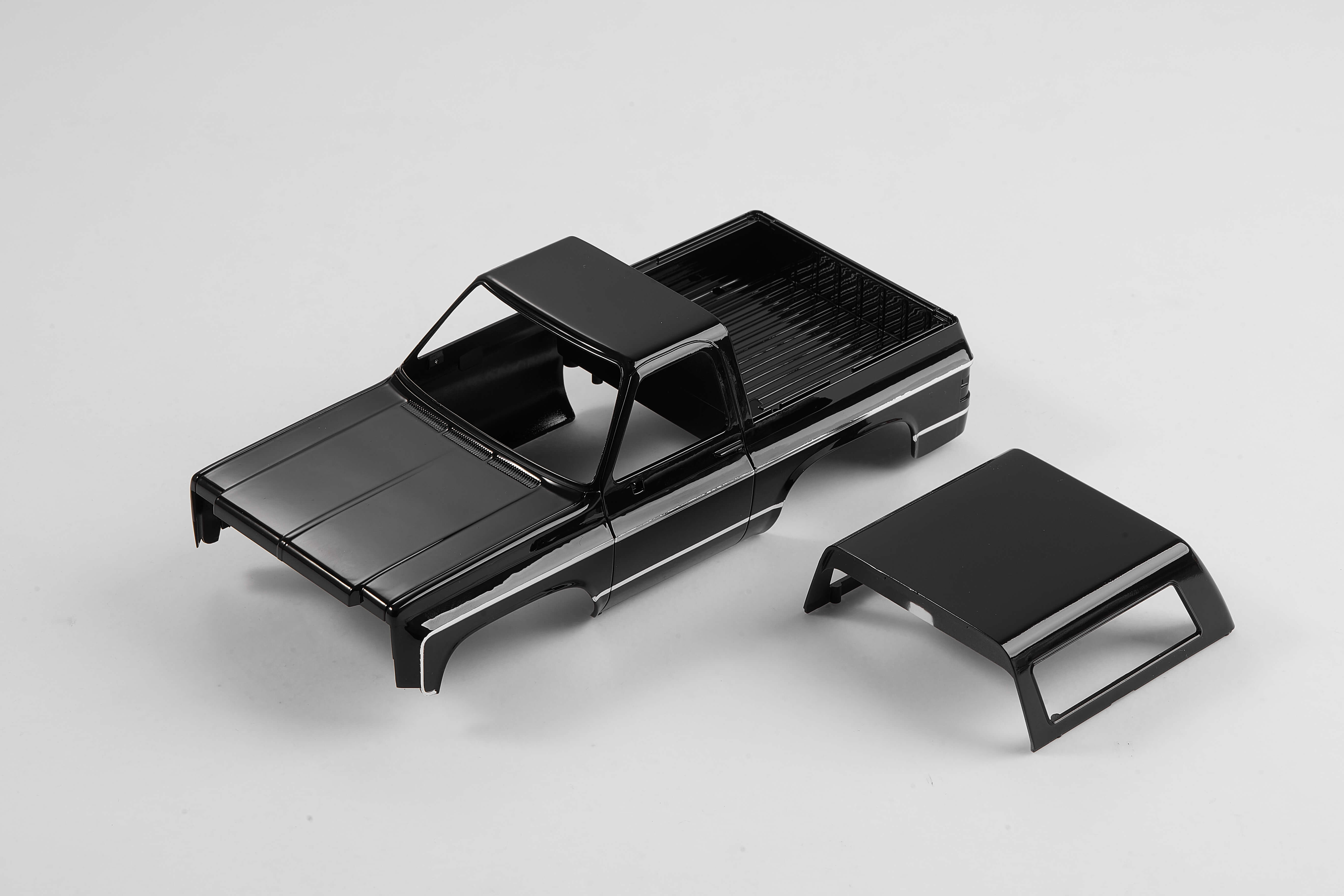 1:24 K5 Blazer car body and canvas top painted black