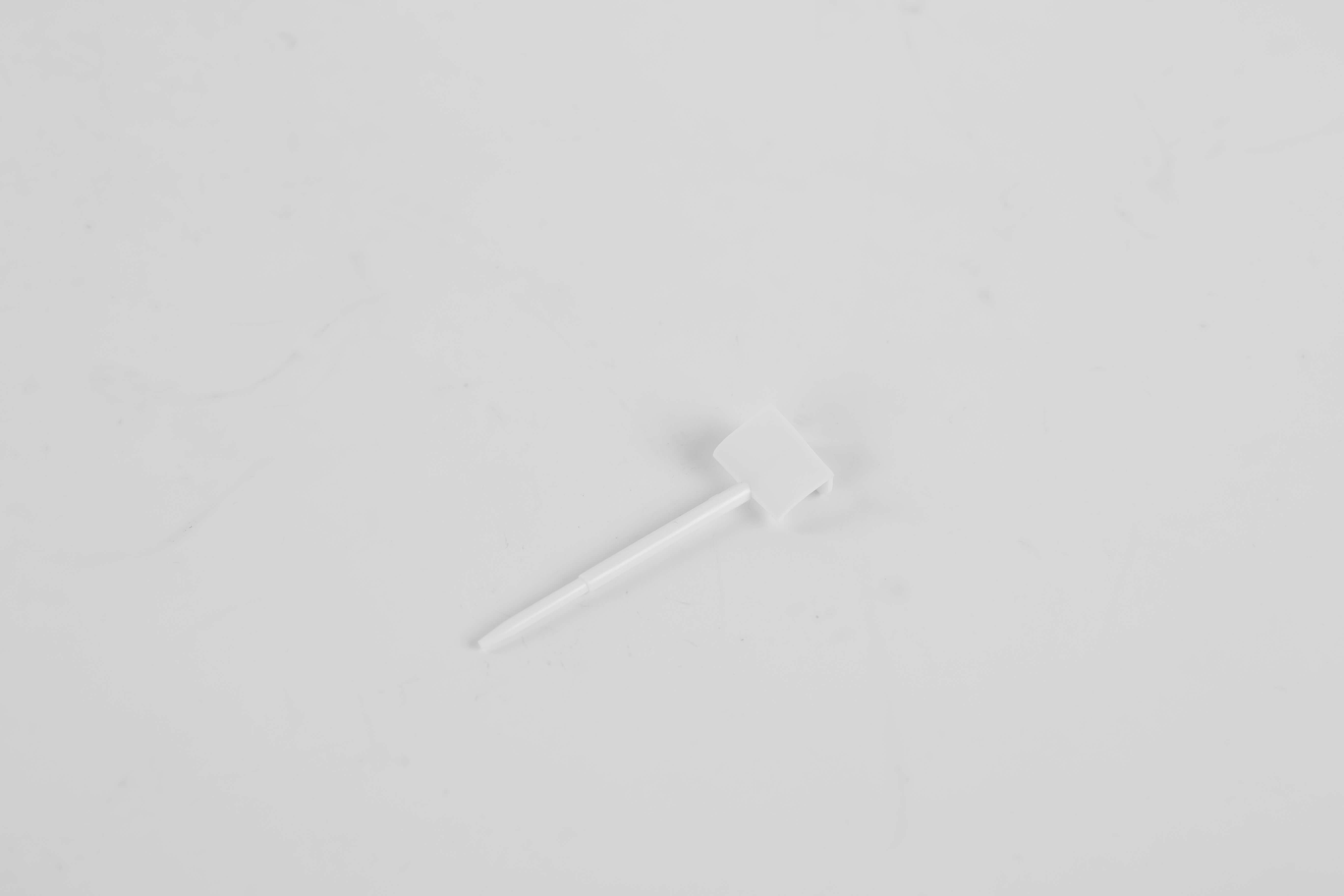 White connector pin for RC models with square head and long shaft