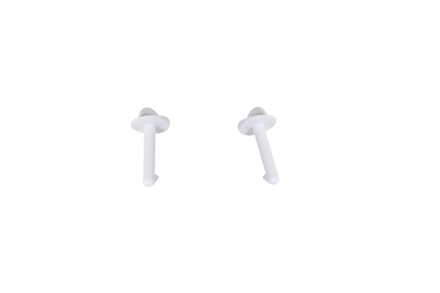 White wing bolt plates for securing RC model airplane wings