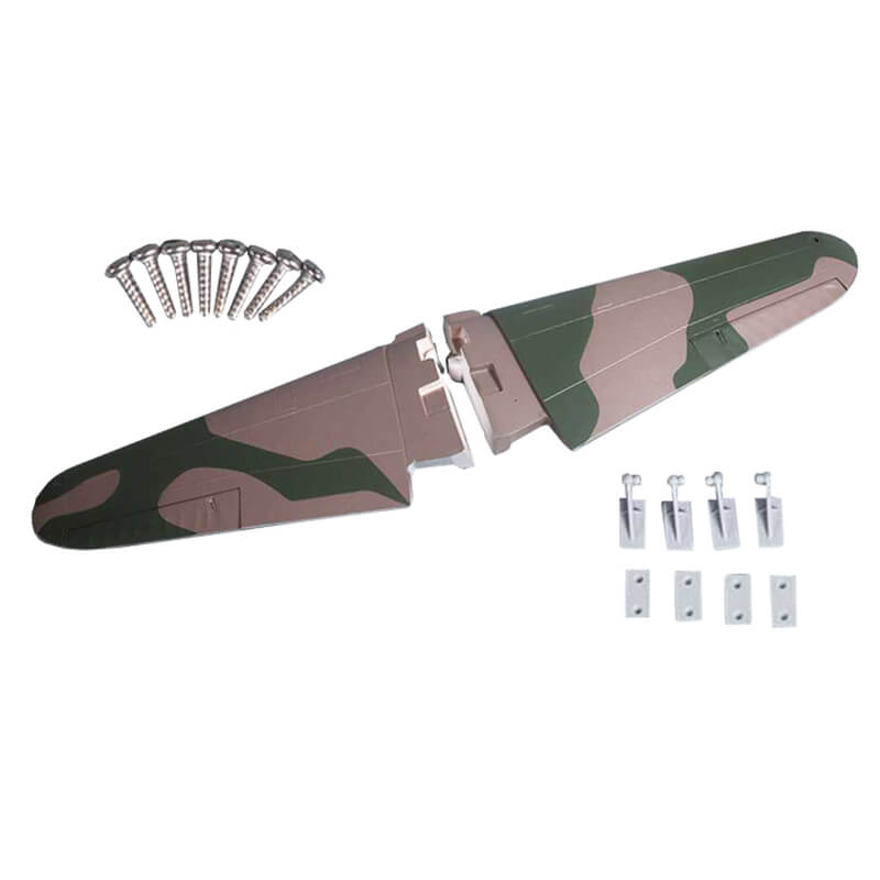 1400mm P-40B main wing set with hardware and connectors in camouflage design