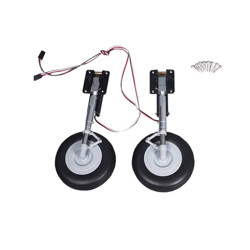 1400mm P-40B main landing gear system with wheels and retractable struts