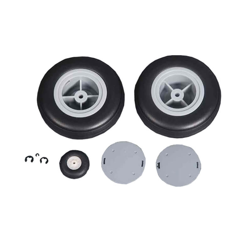 1400mm P-40B wheel set with tires and mounting components