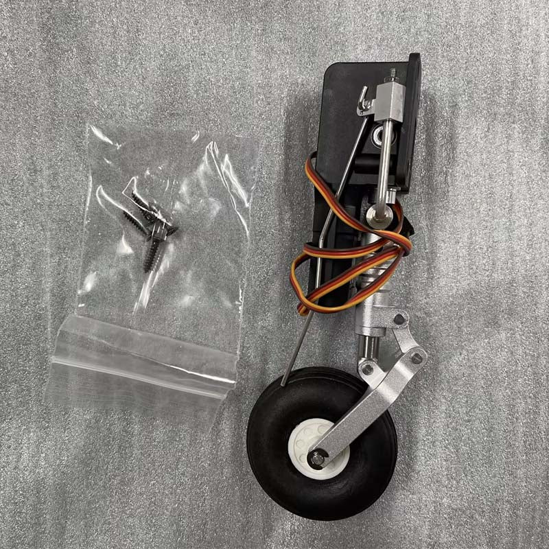 70mm Yak 130 V2 front landing gear with wheel and screw
