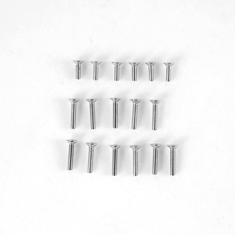 80mm Futura V2/V3 screws set arranged in a grid pattern