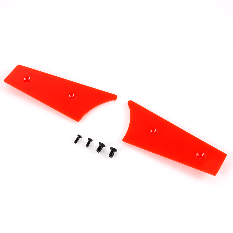 Red main landing gear cover parts for Futura V3 with screws