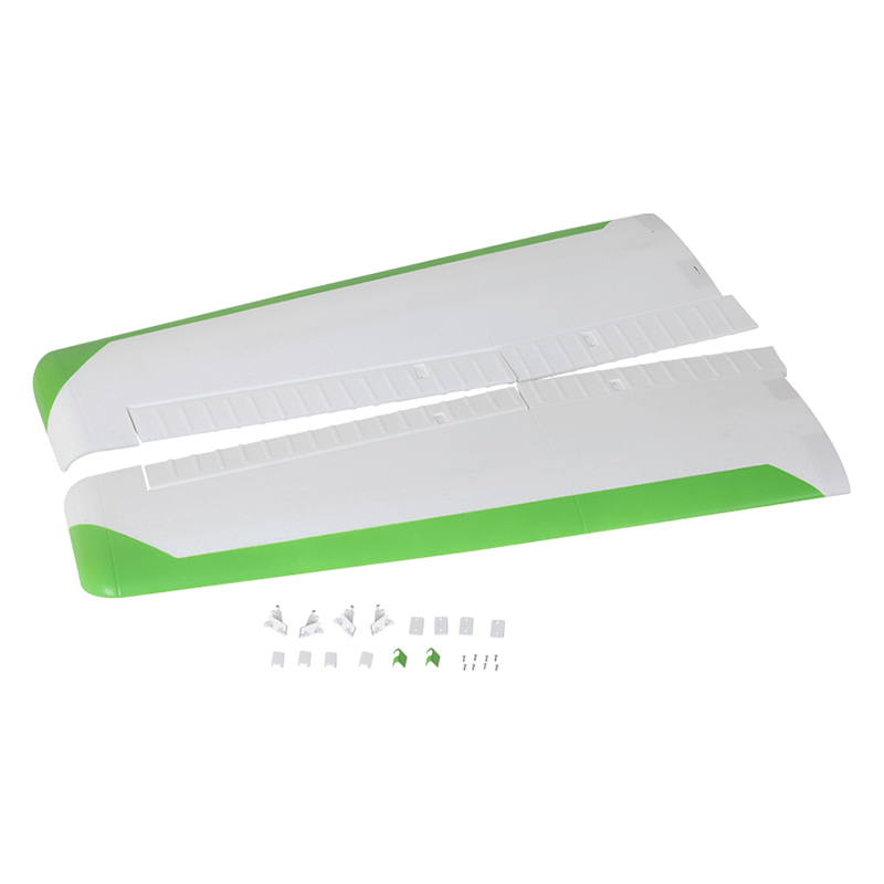 1800mm Ranger main wing set in green and white with assembly parts included