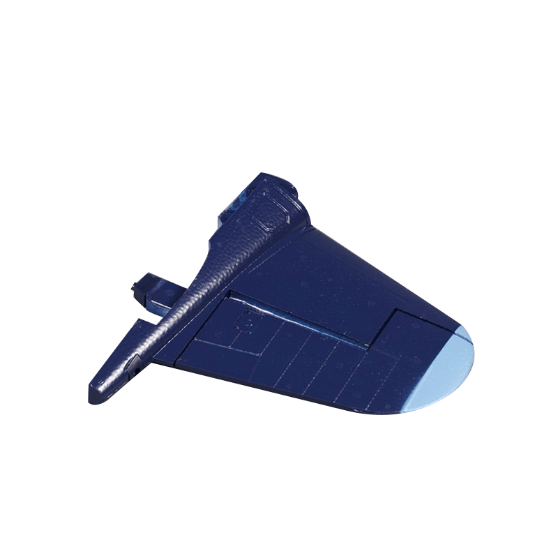 1400mm F4U Corsair vertical stabilizer in navy blue color.